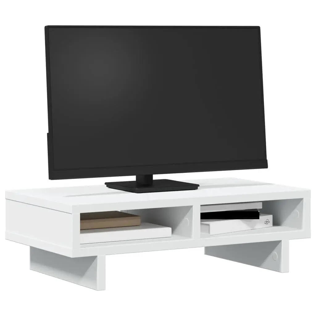 Monitor Stand Engineered Wood 50 x 27 x 15 cm White