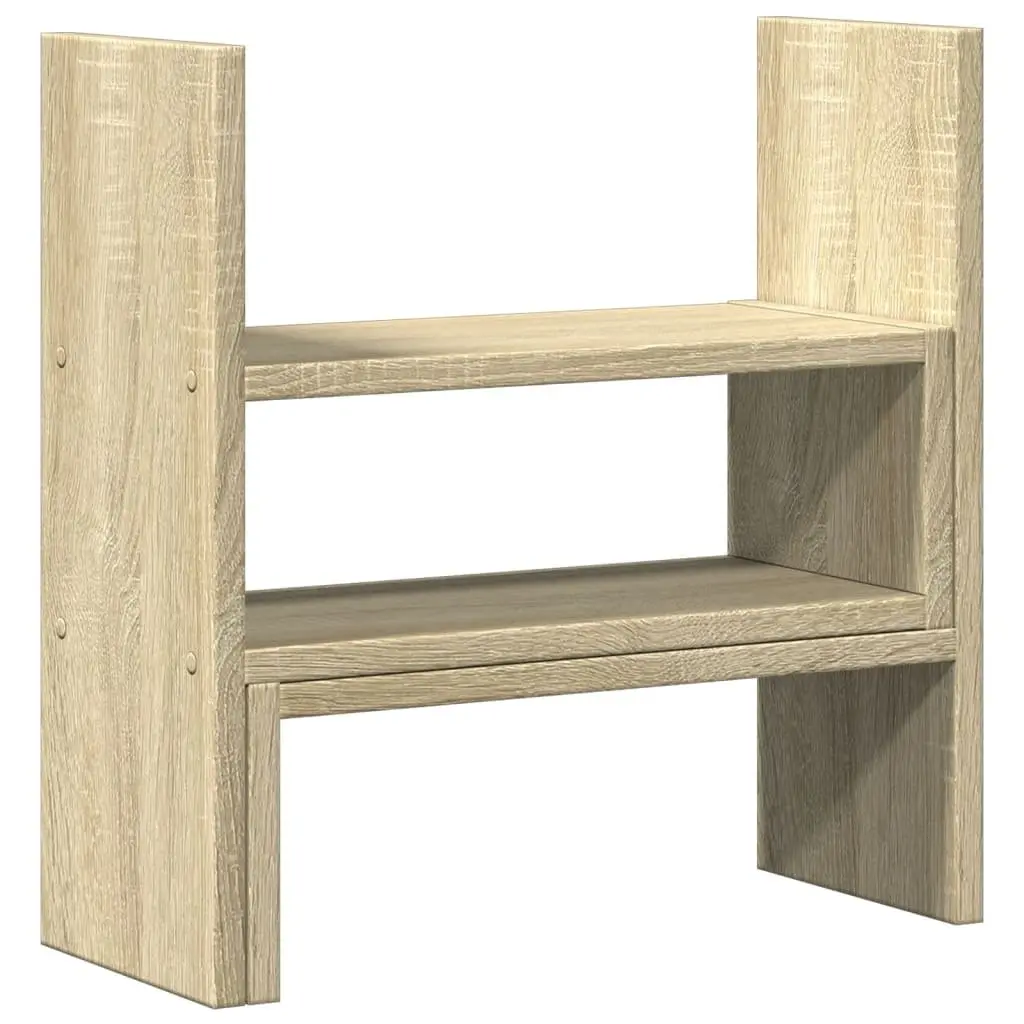 Adjustable Two Piece Desk Organiser with Shelf Rack