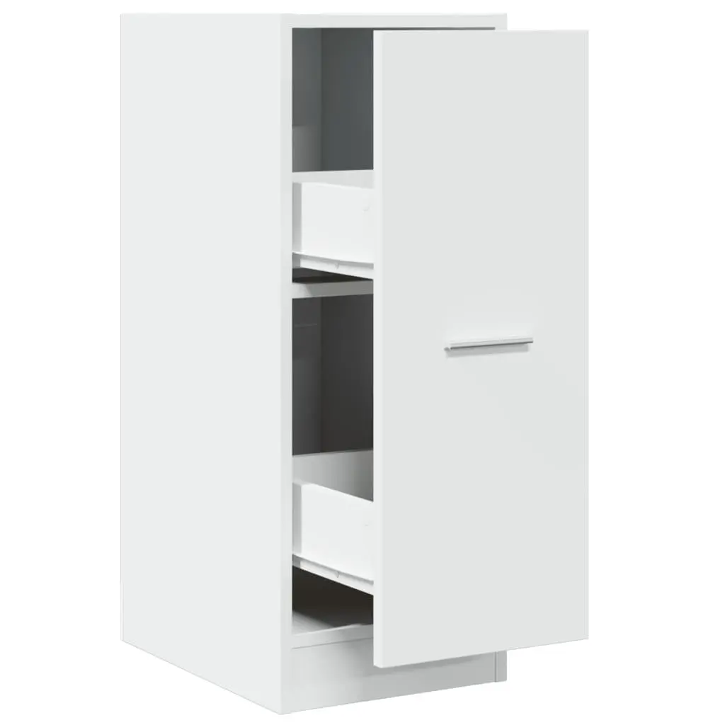 White Apothecary Storage Cabinet 30x41x77.5 cm