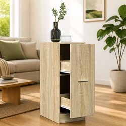 Apothecary Cabinet Sonoma Oak Storage Chest Engineered Wood Furniture