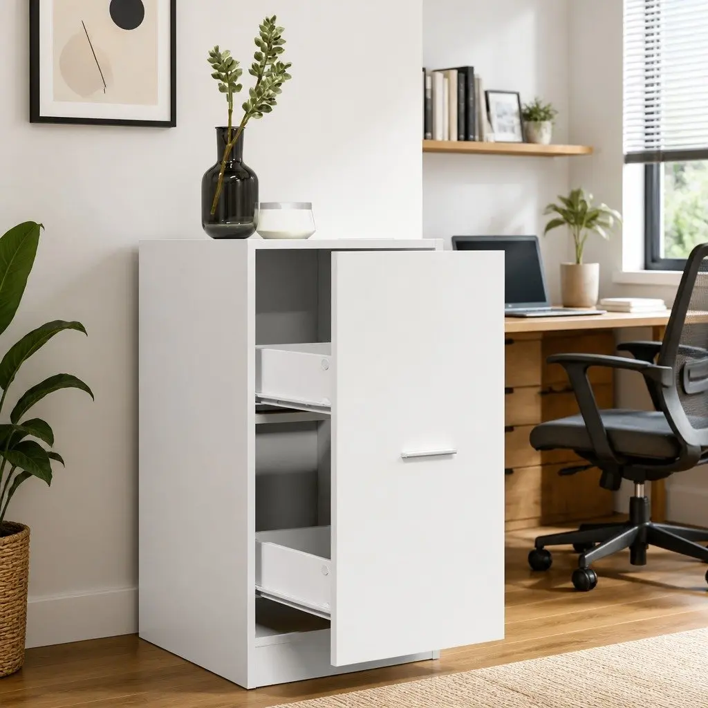 White Apothecary Cabinet for Storage
