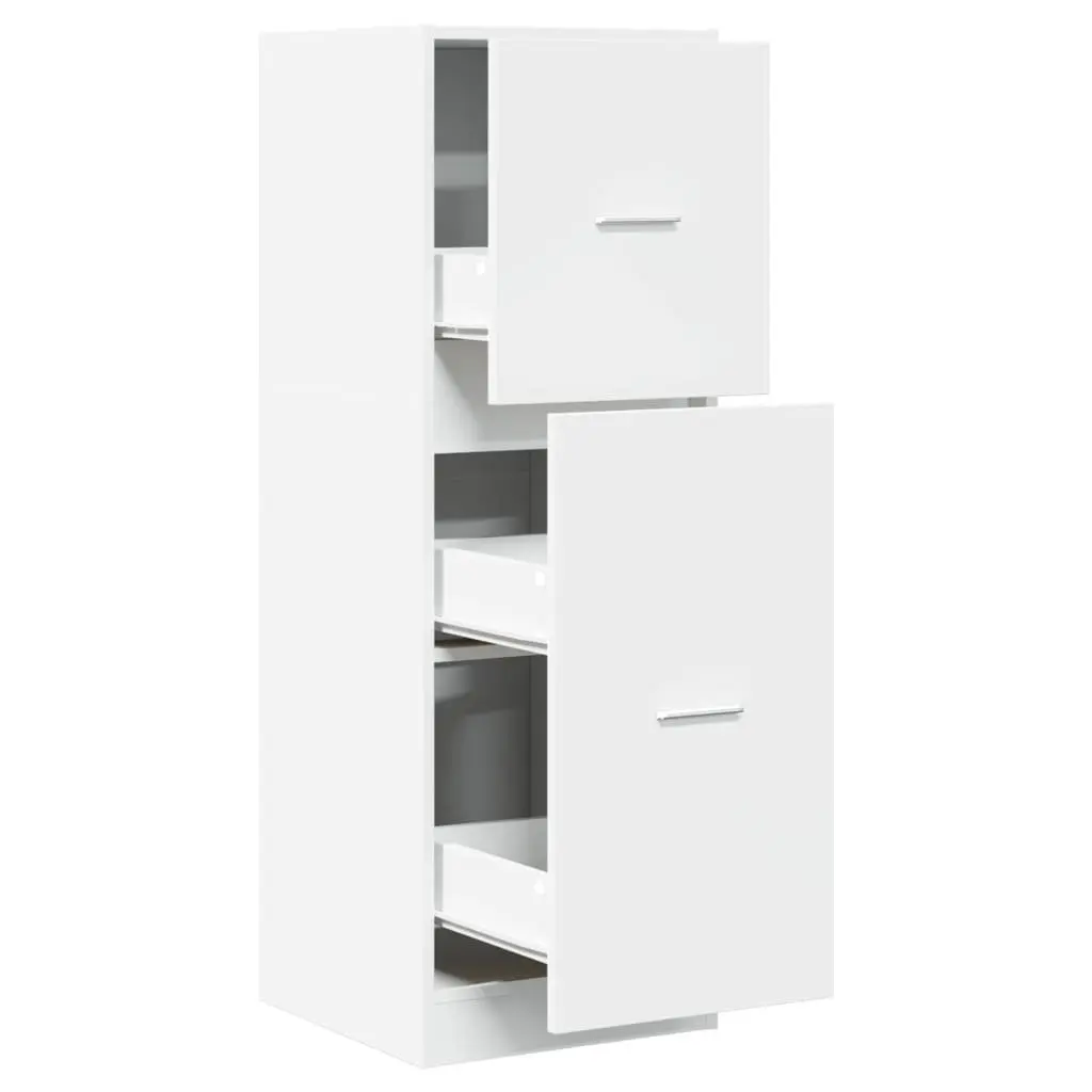 White Apothecary Storage Cabinet 40x41x118cm