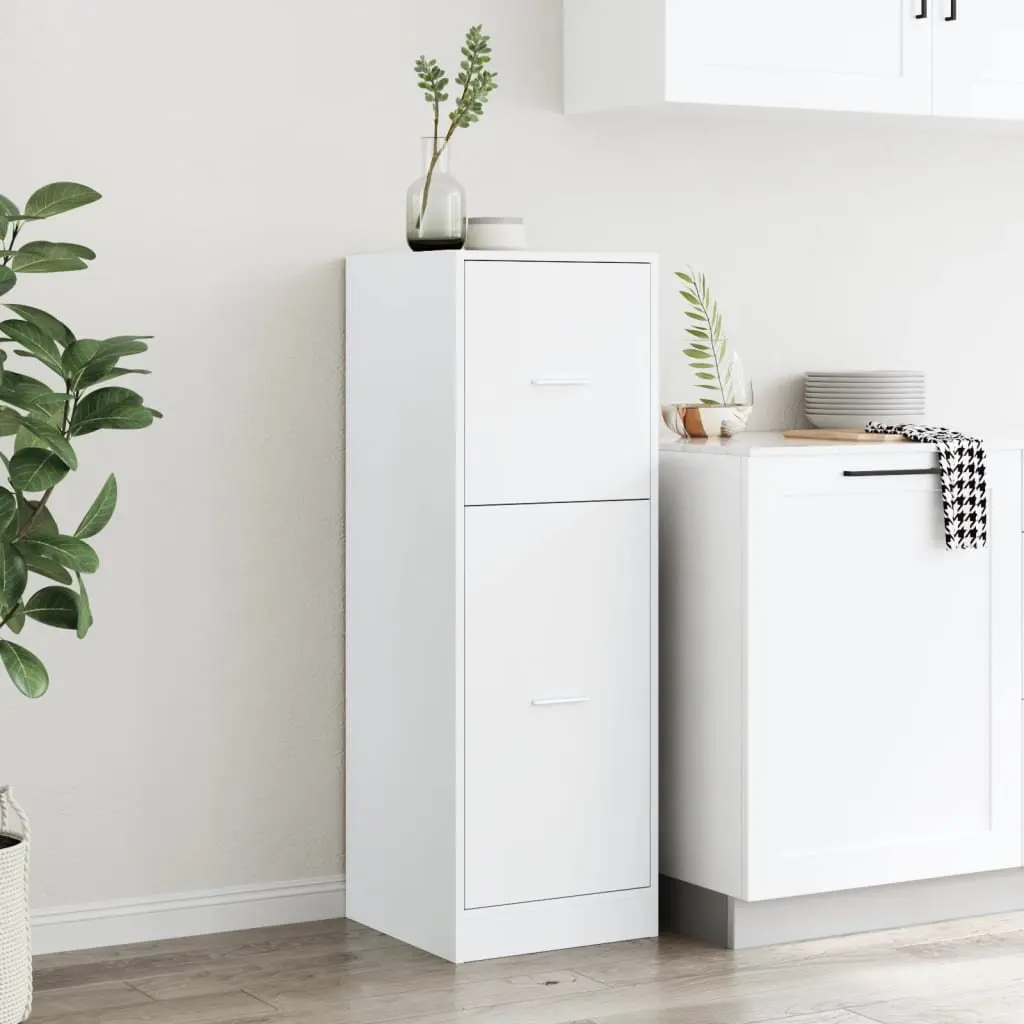 White Apothecary Storage Cabinet 40x41x118cm