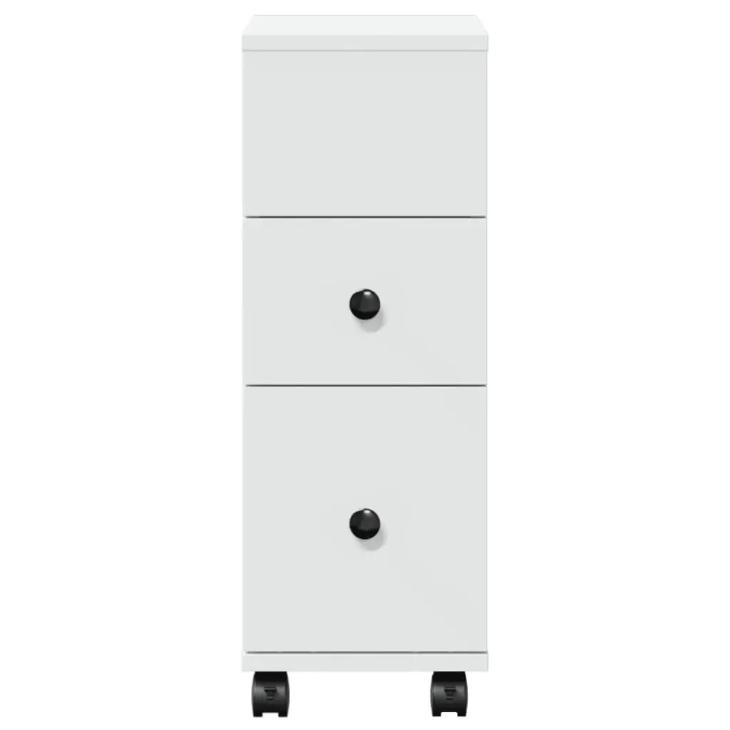 Narrow Bathroom Storage Cabinet on Wheels