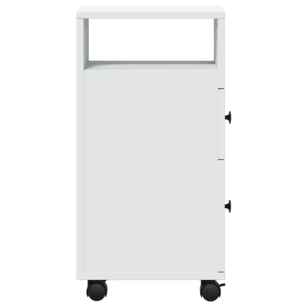 Narrow Bathroom Storage Cabinet on Wheels