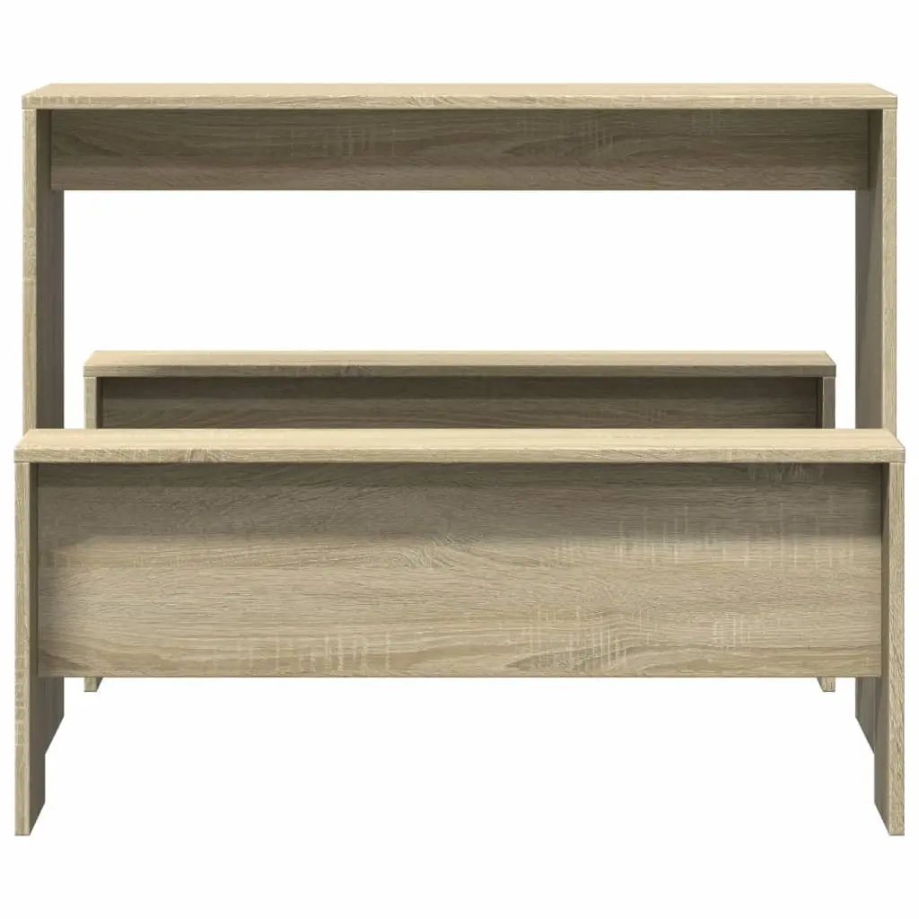 Engineered Wood Dining Table and Bench Set