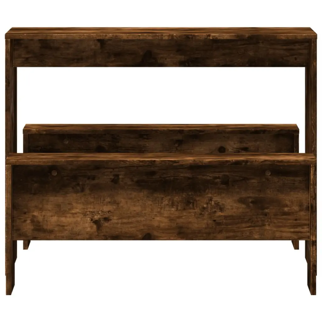 3-Piece Dining Table and Bench Set in Brown