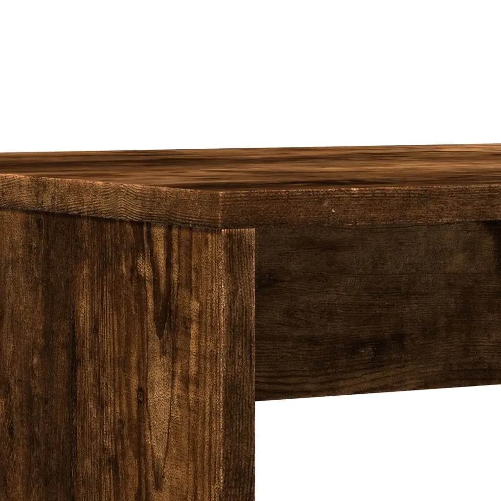 3-Piece Dining Table and Bench Set in Brown