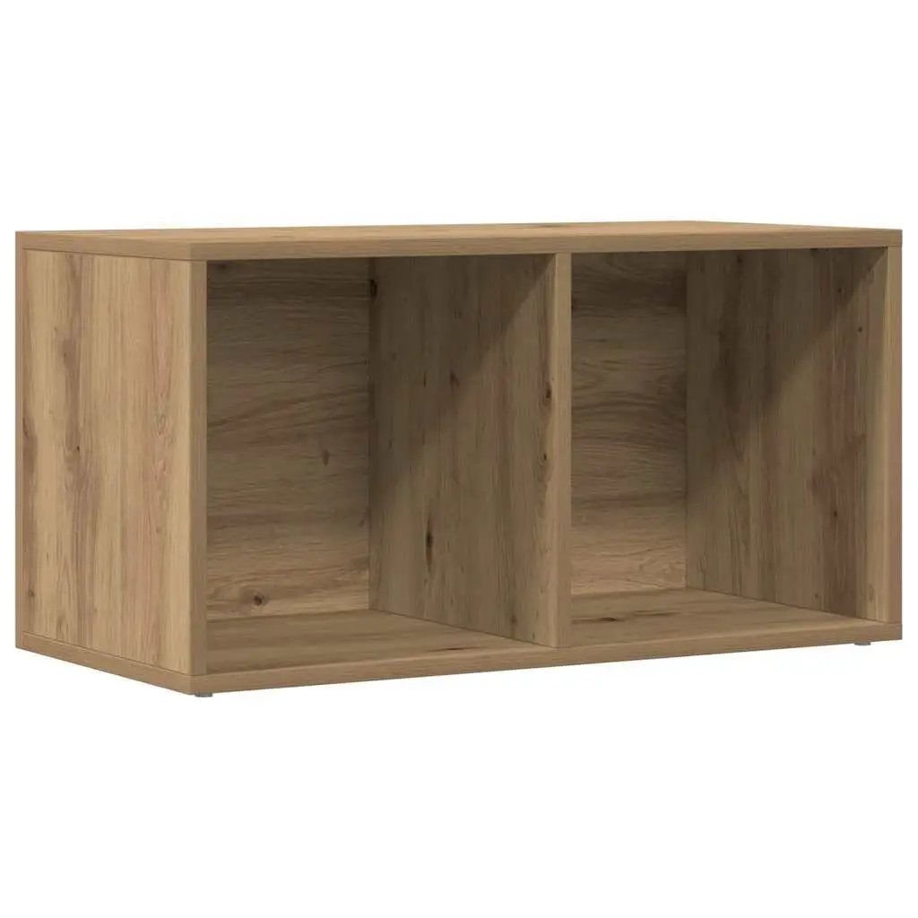 LP Storage Box Engineered Wood 69.5x34x36cm Brown
