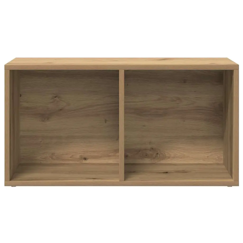 LP Storage Box Engineered Wood 69.5x34x36cm Brown