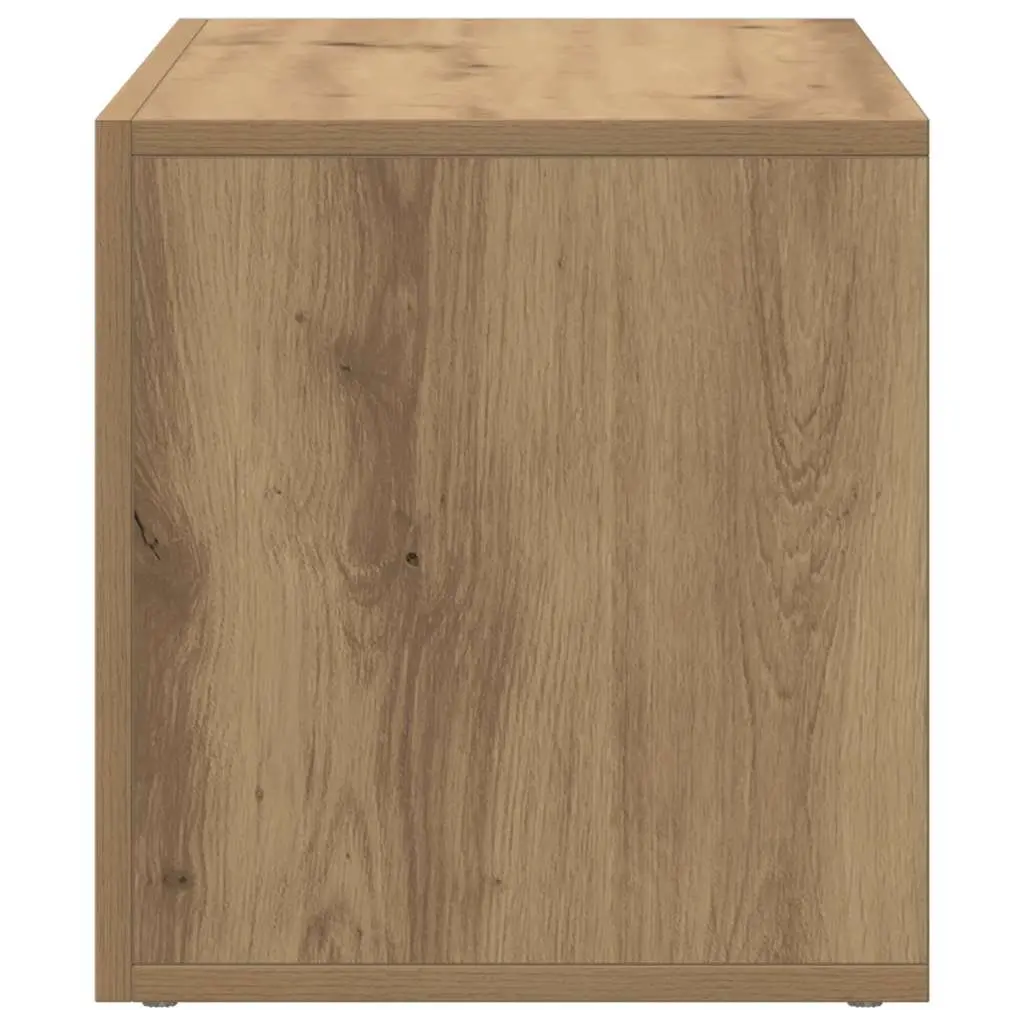 LP Storage Box Engineered Wood 69.5x34x36cm Brown