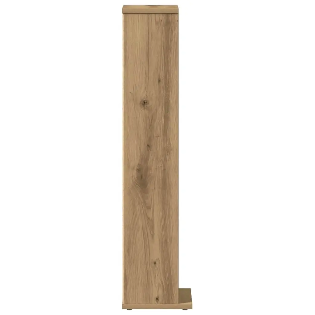 Artisan Oak CD DVD Storage Cabinet with Engineered Wood