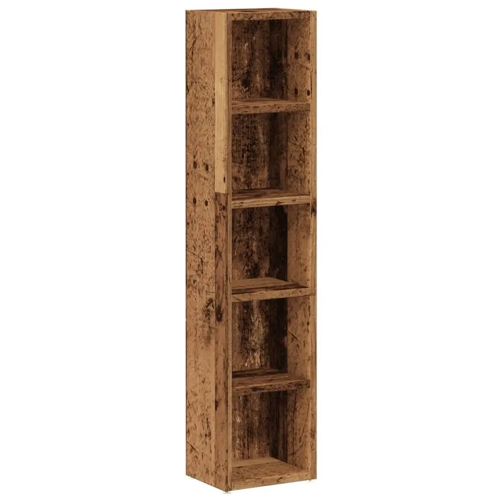 Brown Engineered Wood CD Storage Cabinet Set