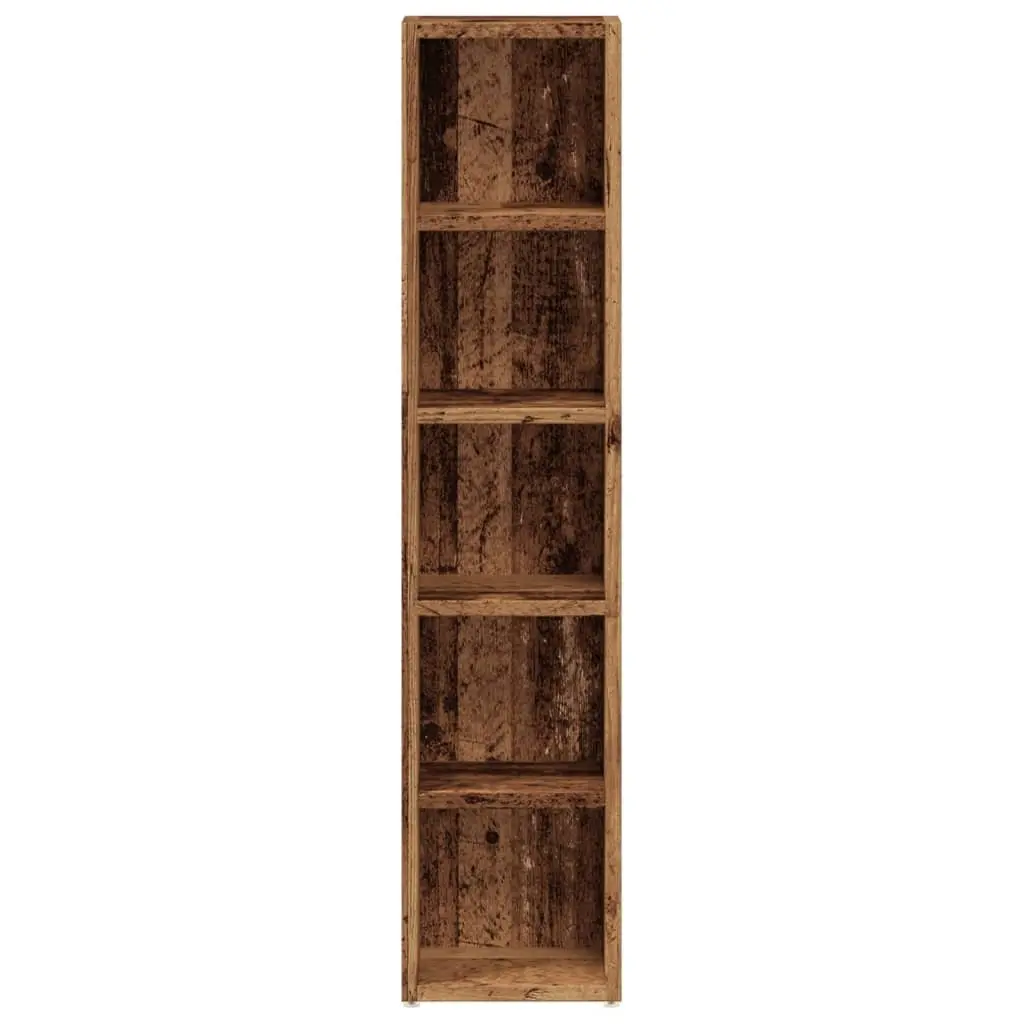 Brown Engineered Wood CD Storage Cabinet Set