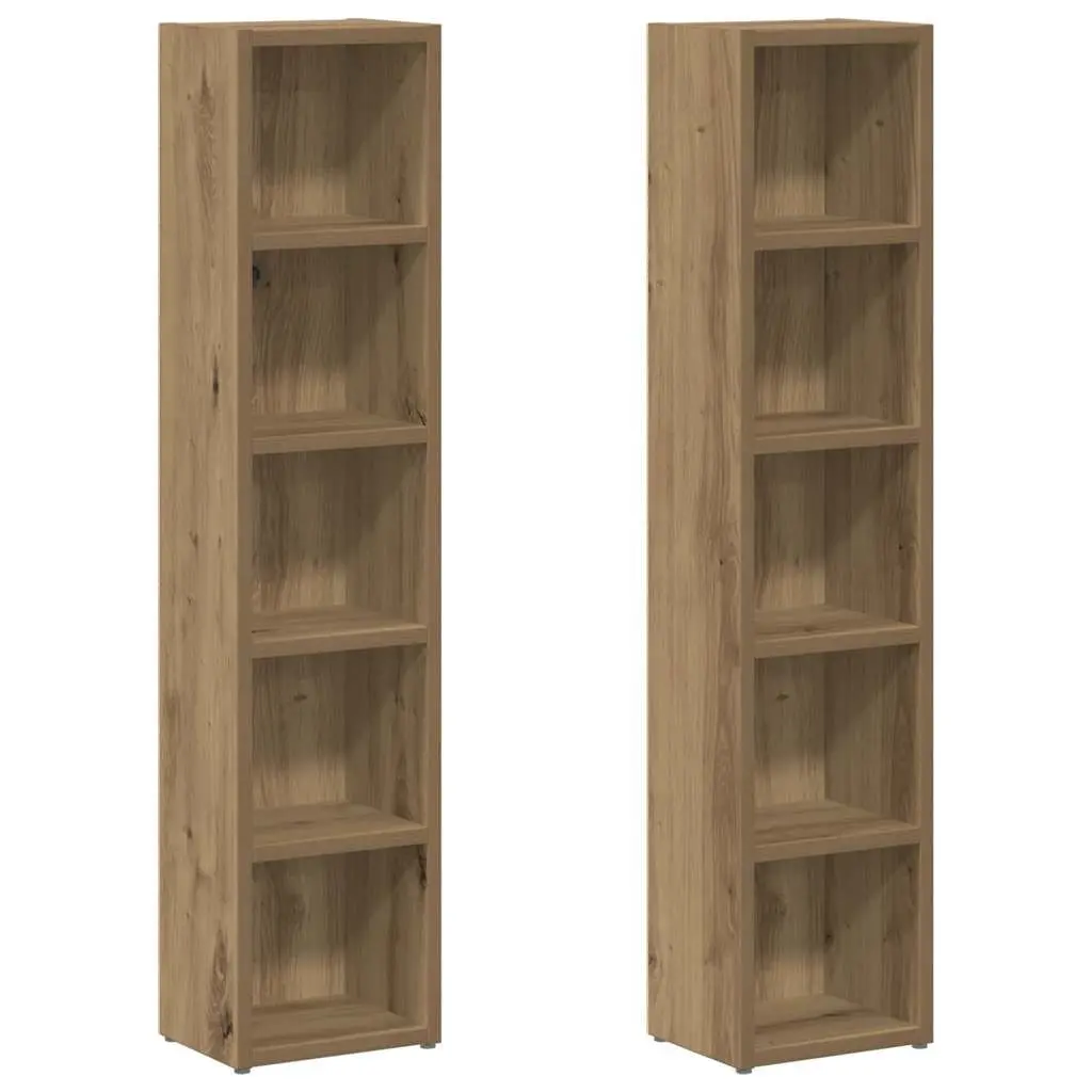 Engineered Wood CD Storage Cabinet with 5 Compartments