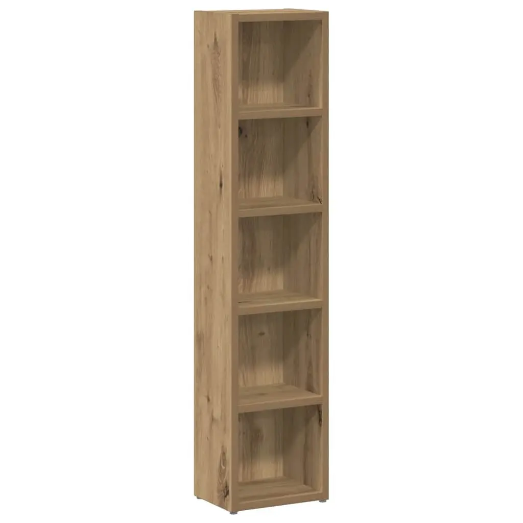 Engineered Wood CD Storage Cabinet with 5 Compartments
