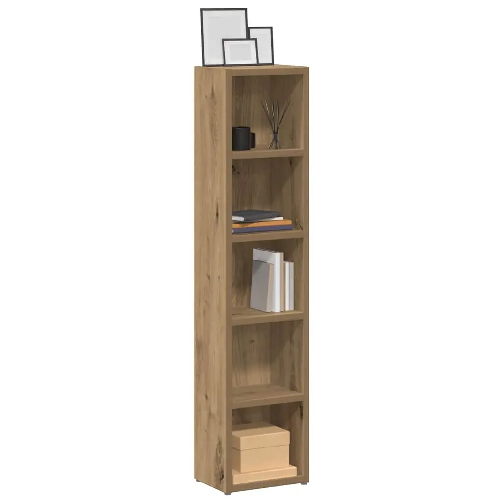 Engineered Wood CD Storage Cabinet with 5 Compartments