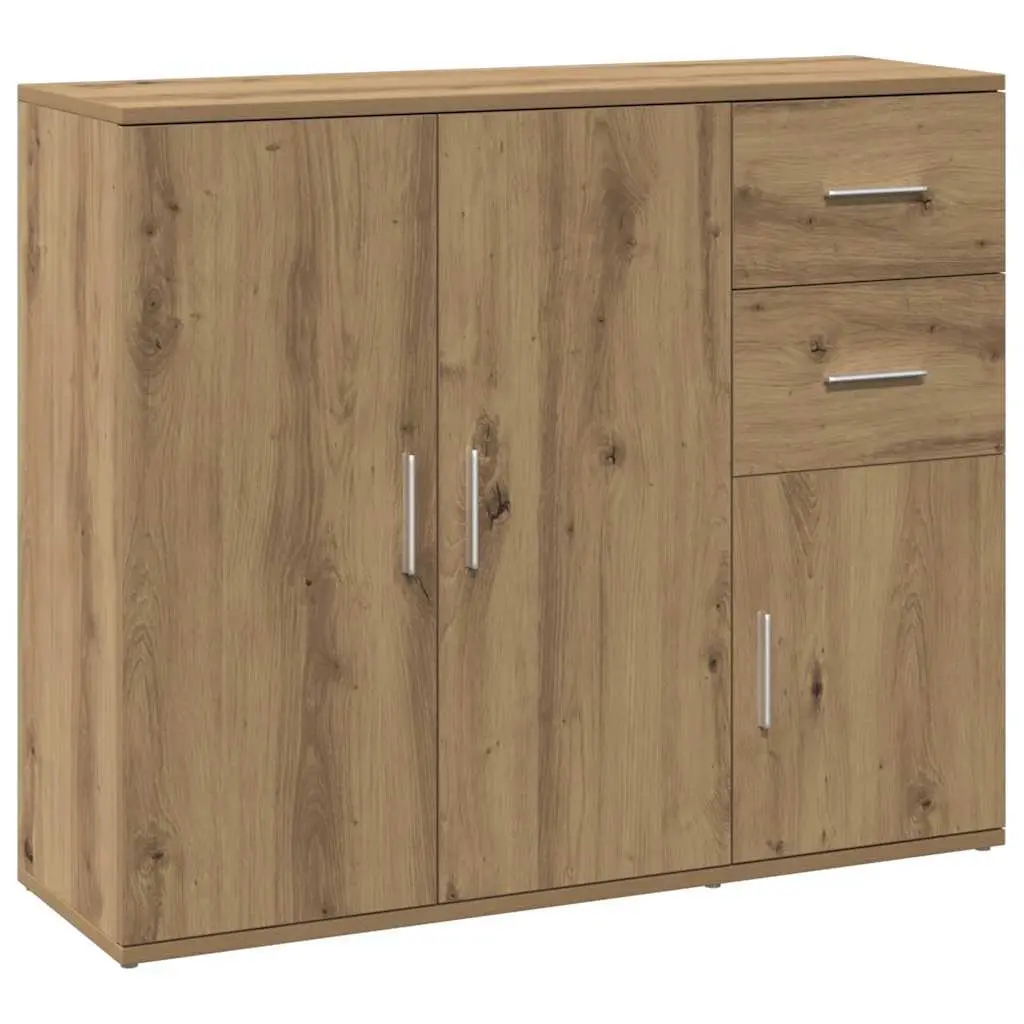 Brown Engineered Wood Sideboard with Ample Storage
