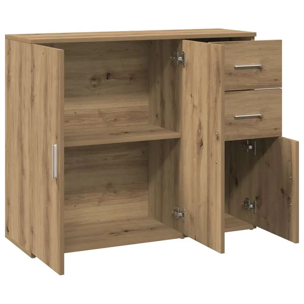 Brown Engineered Wood Sideboard with Ample Storage