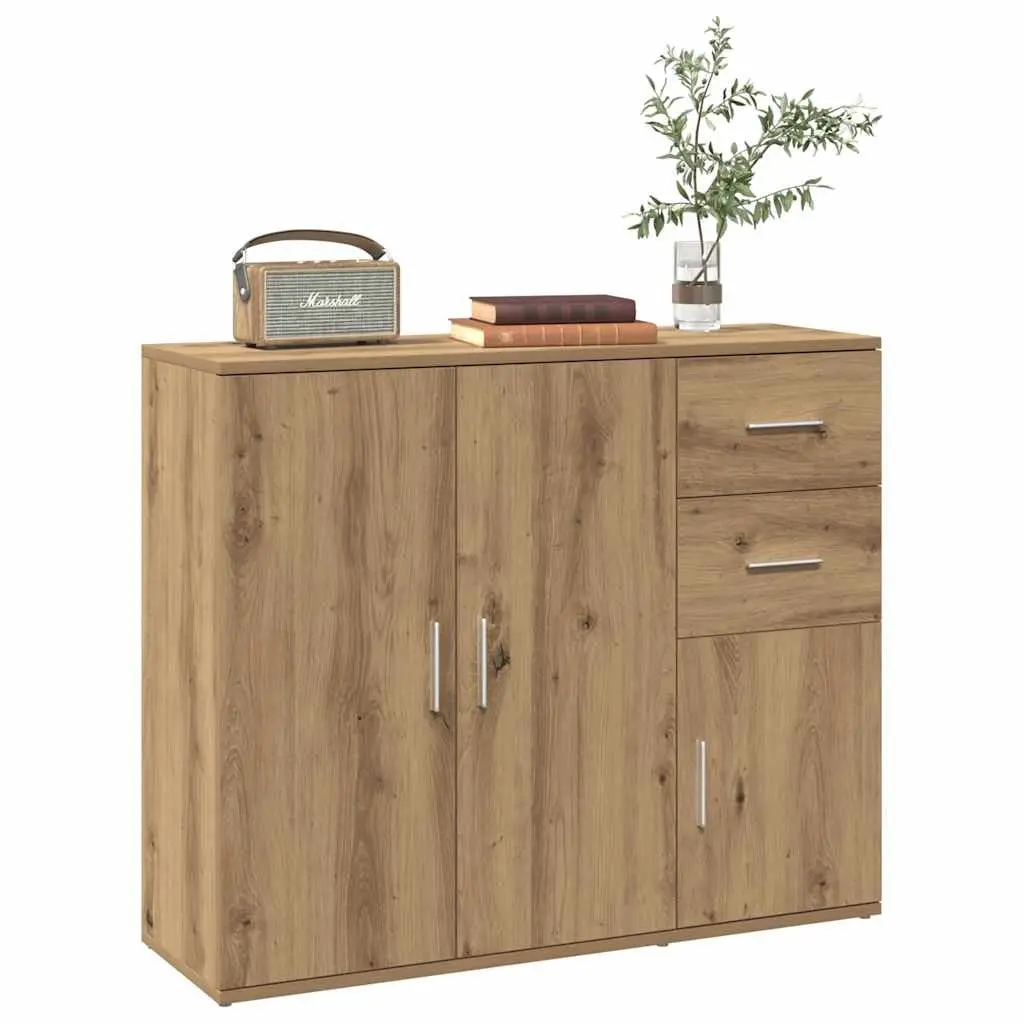 Brown Engineered Wood Sideboard with Ample Storage