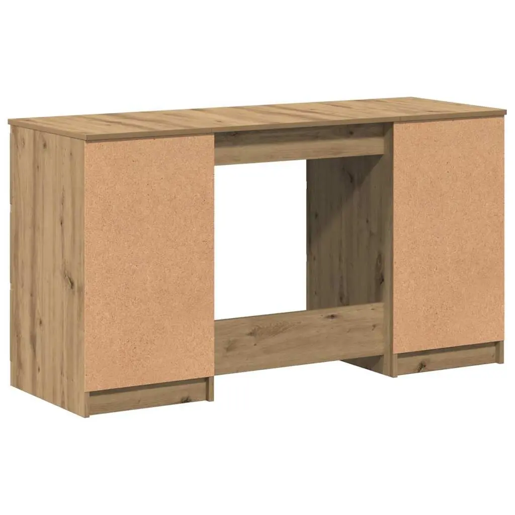 Writing Desk Engineered Wood 140 x 50 x 77 cm Brown