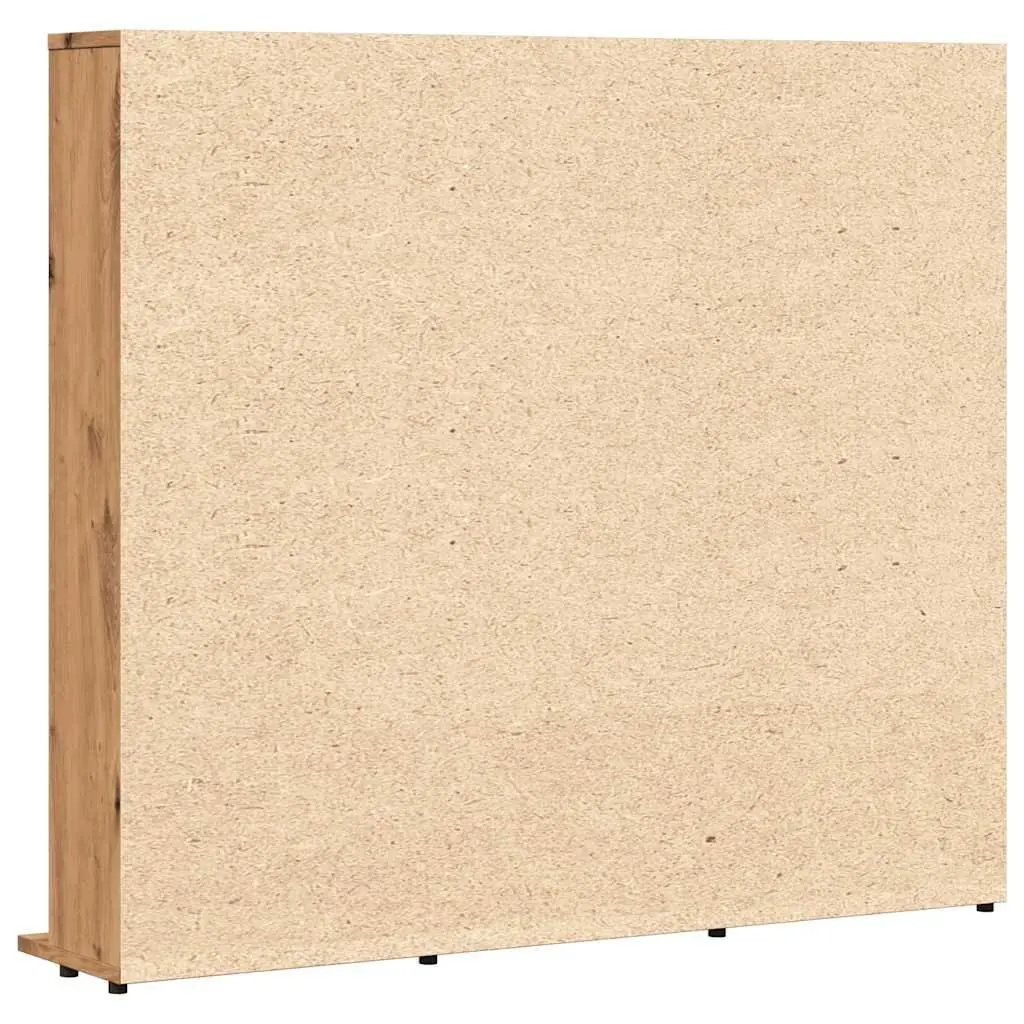 Brown Engineered Wood CD Cabinet for Media