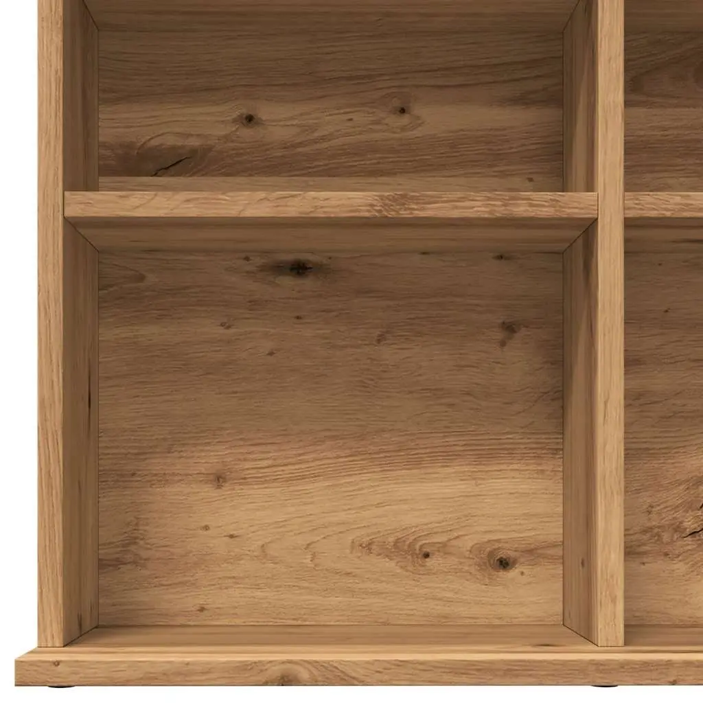 Brown Engineered Wood CD Cabinet for Media
