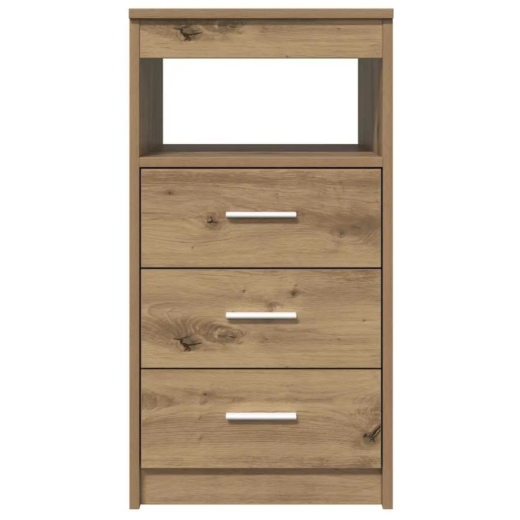 Engineered Wood Storage Cabinet Brown 40cm x 50cm x 76cm Durable Organiser with Drawer for Home Furniture