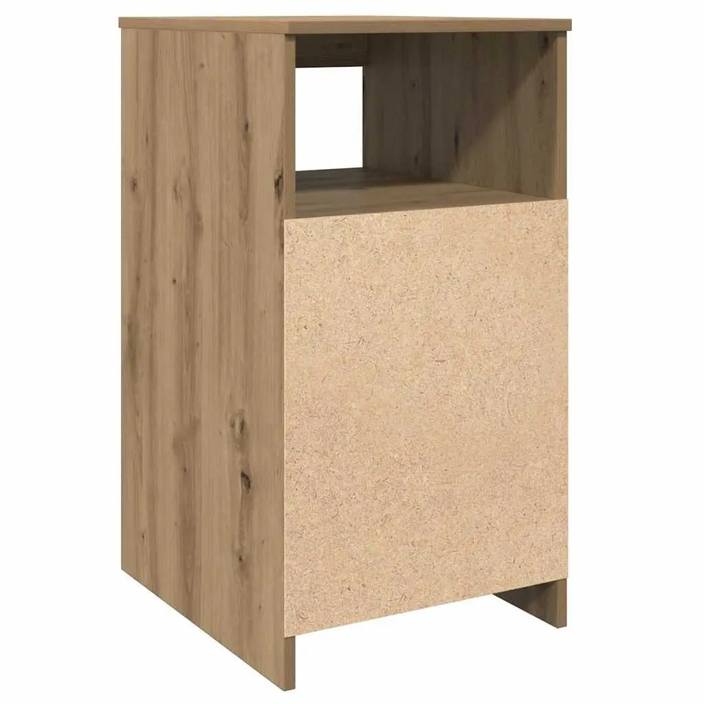 Engineered Wood Storage Cabinet Brown 40cm x 50cm x 76cm Durable Organiser with Drawer for Home Furniture