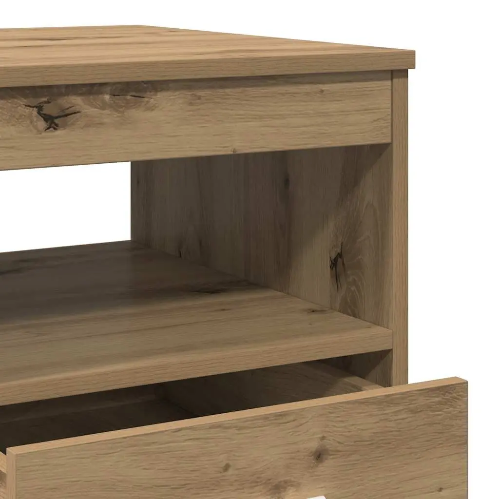 Engineered Wood Storage Cabinet Brown 40cm x 50cm x 76cm Durable Organiser with Drawer for Home Furniture