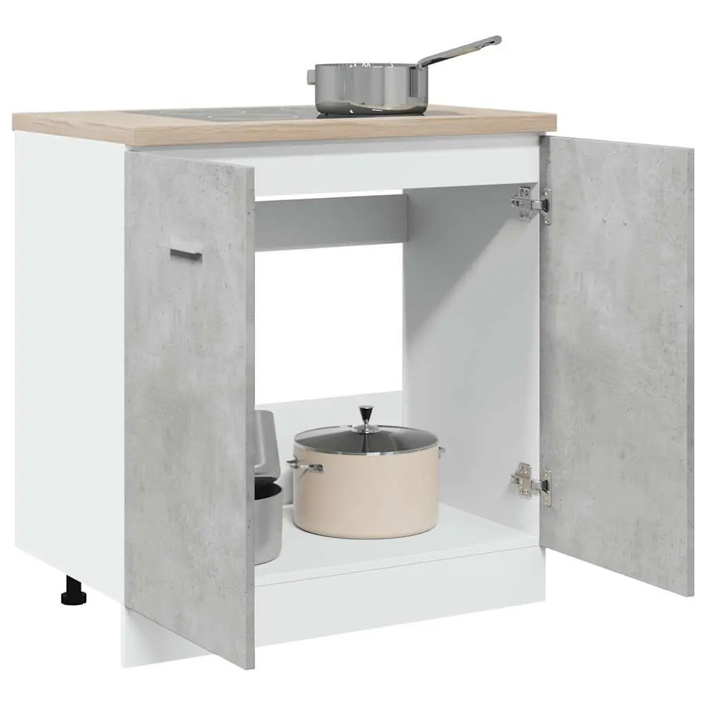 Grey Sink Base Cabinet with Two Doors
