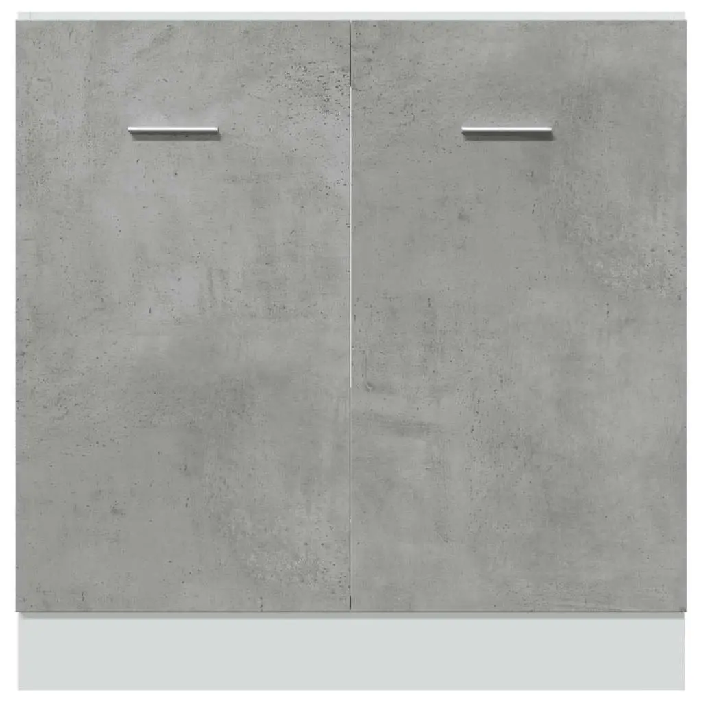Grey Sink Base Cabinet with Two Doors