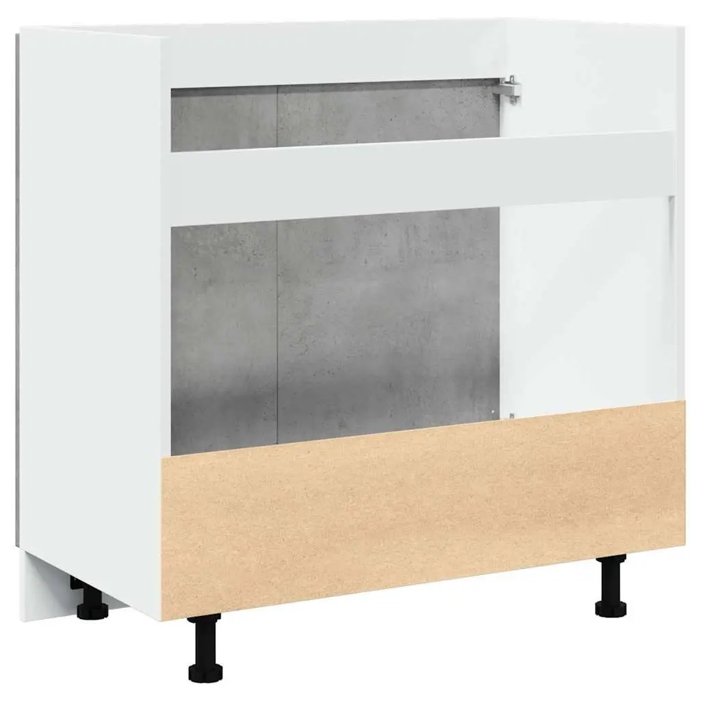 Grey Sink Base Cabinet with Two Doors