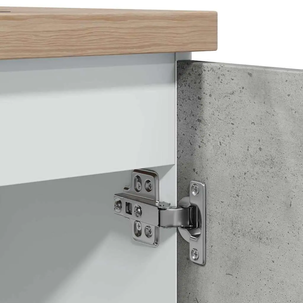 Grey Sink Base Cabinet with Two Doors
