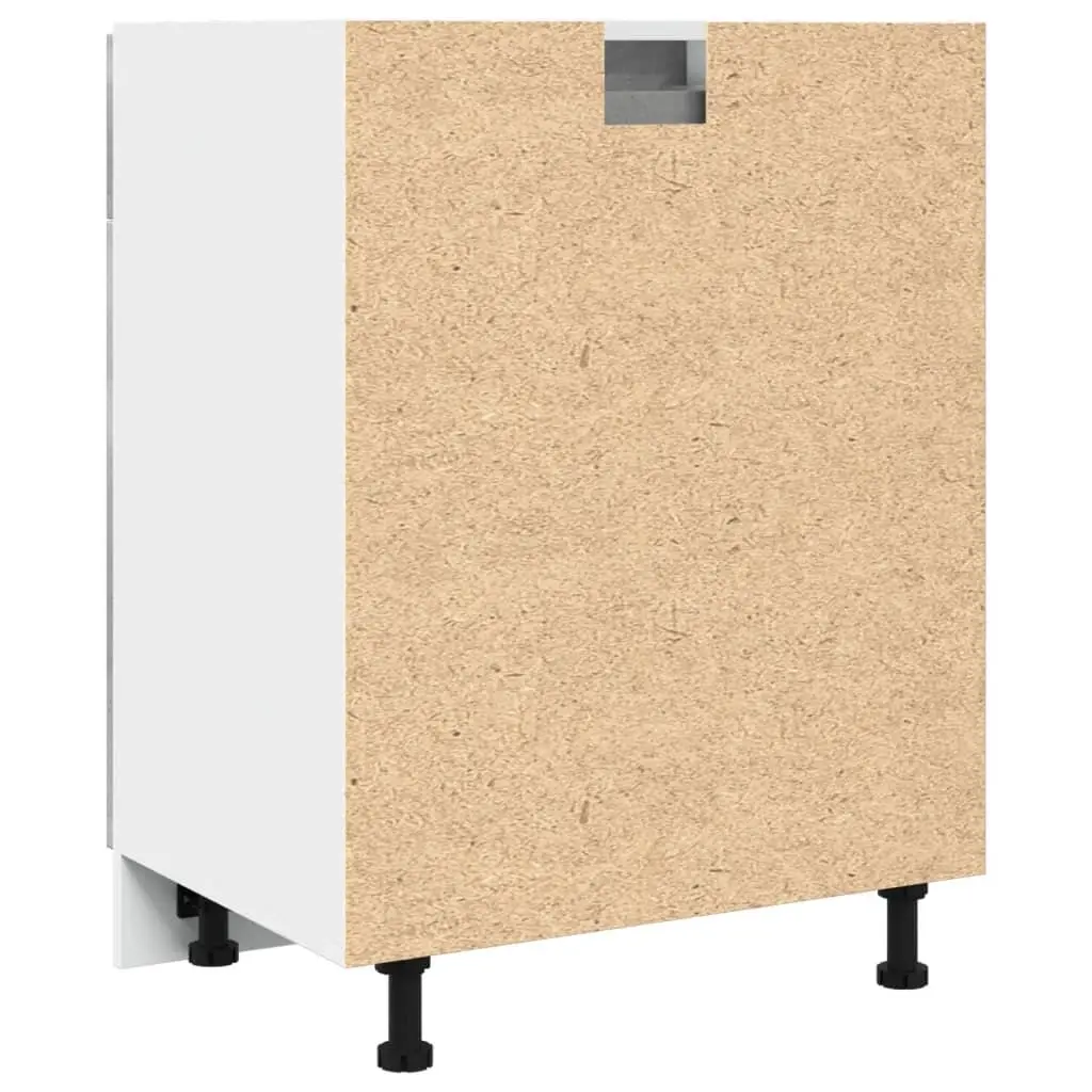 Grey Engineered Wood Drawer Bottom Cabinet for Kitchen