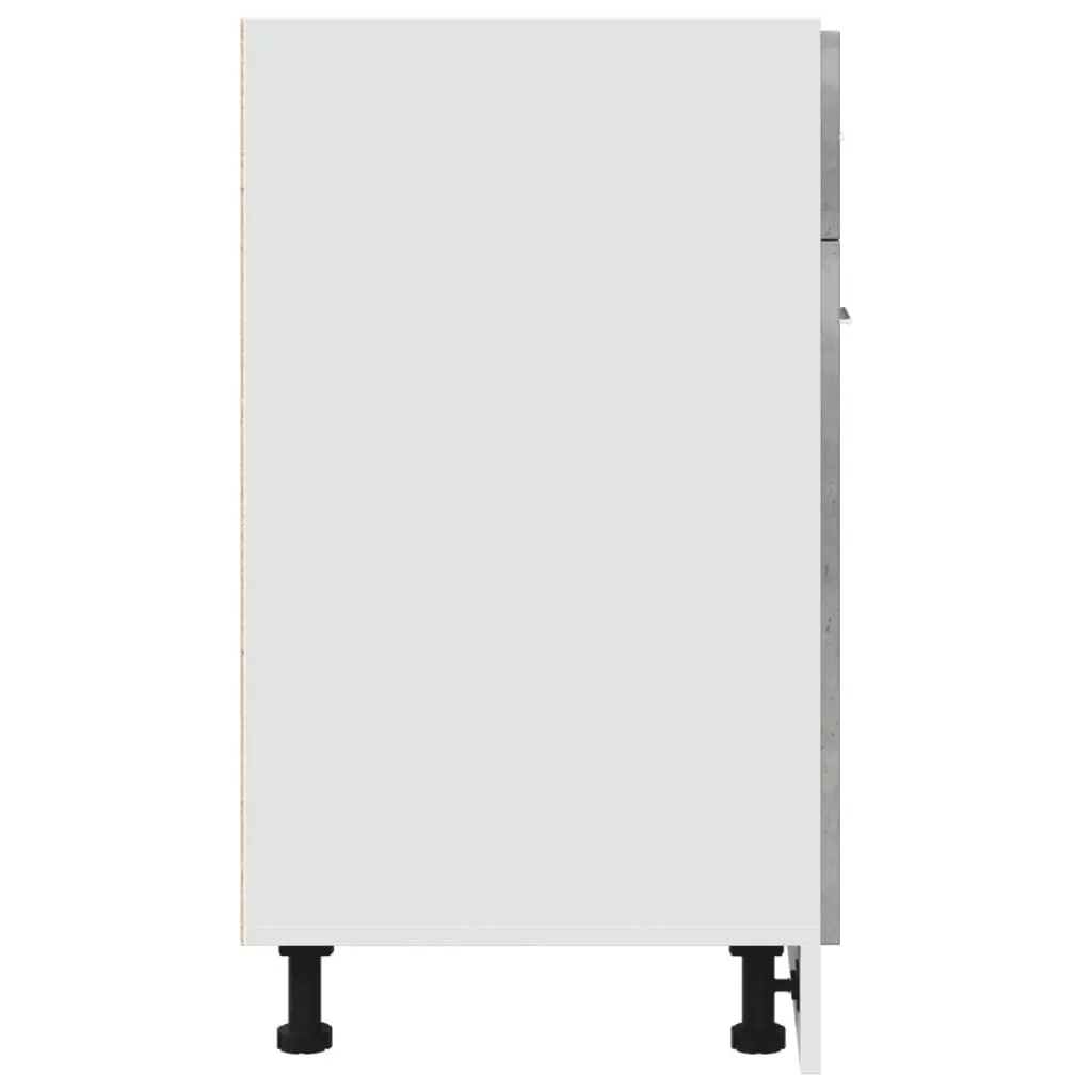 Grey Engineered Wood Drawer Bottom Cabinet for Kitchen