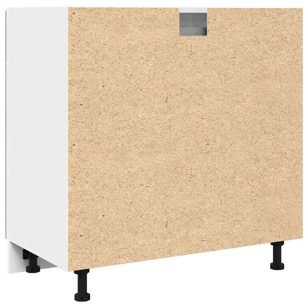 Grey Kitchen Storage Unit with 1 Drawer and 2 Compartments