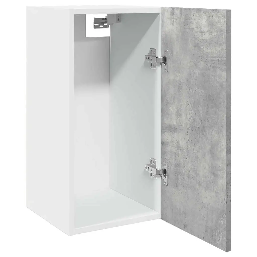 Grey Engineered Wood Wall-Mounted Cabinet for Kitchens