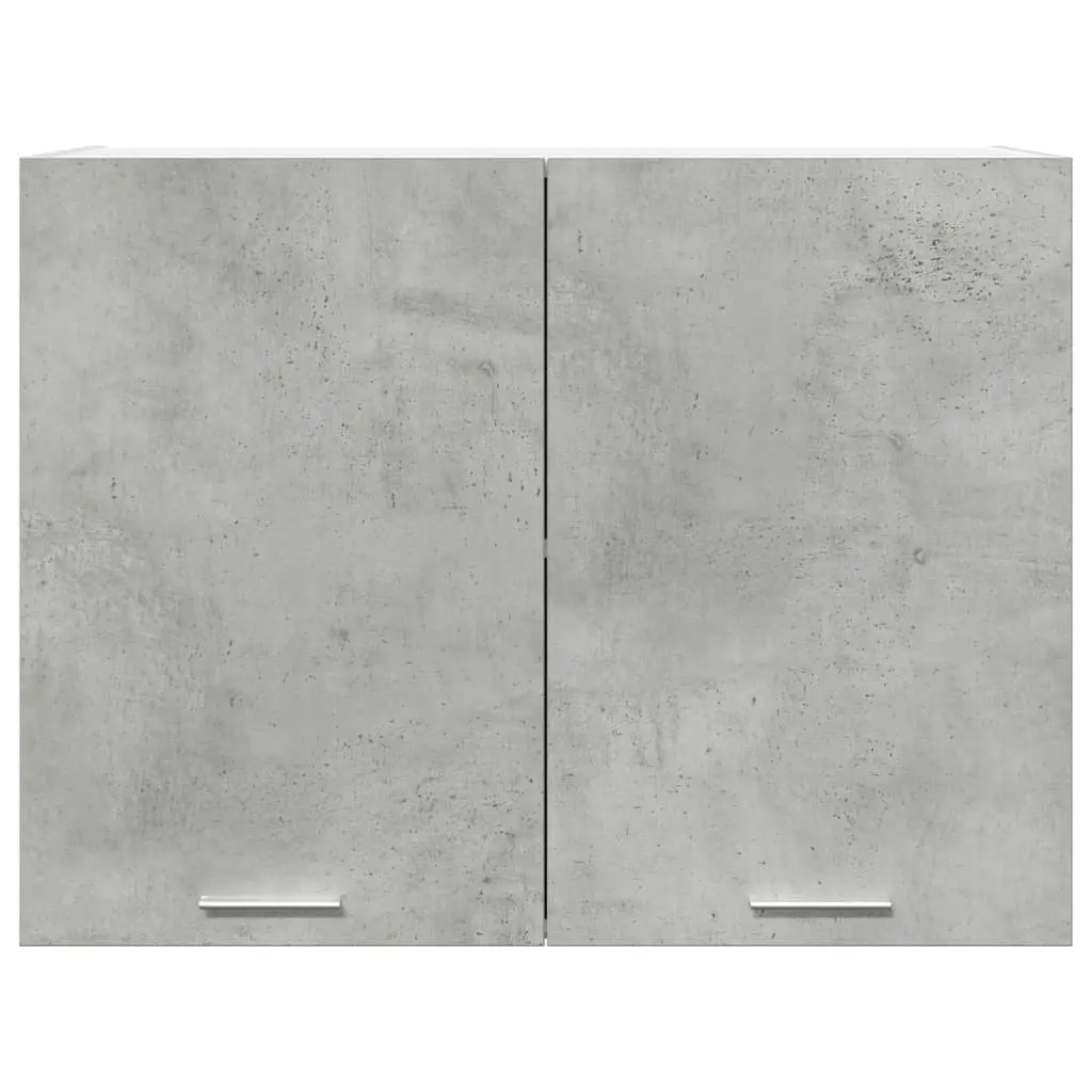 Wall-Mounted Grey Engineered Wood Kitchen Storage Cabinet 80x31x60cm