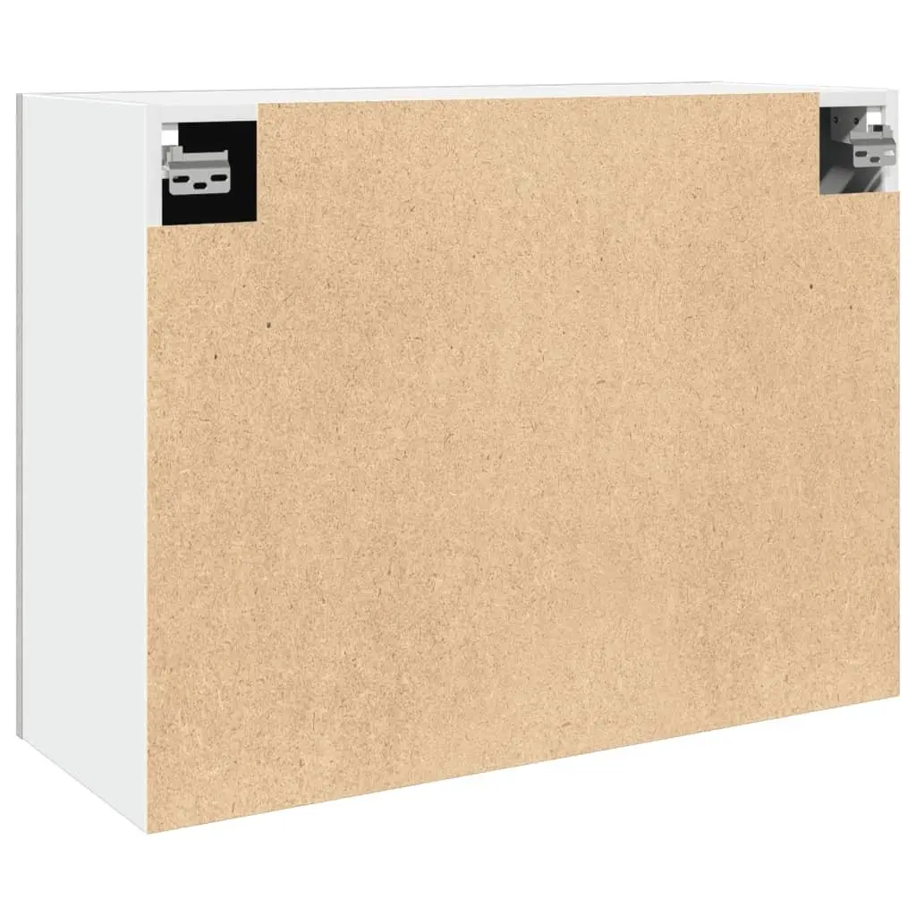 Wall-Mounted Grey Engineered Wood Kitchen Storage Cabinet 80x31x60cm