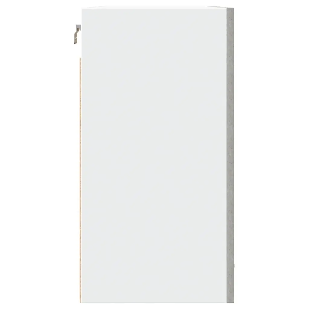 Wall-Mounted Grey Engineered Wood Kitchen Storage Cabinet 80x31x60cm