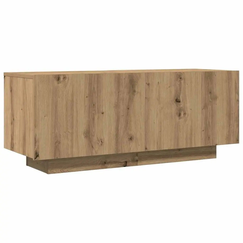 Brown Engineered Wood TV Cabinet with Storage