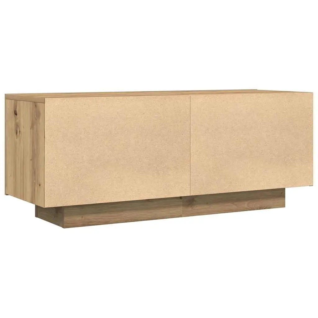 Brown Engineered Wood TV Cabinet with Storage