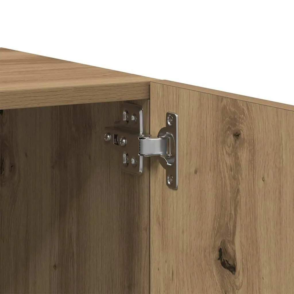 Brown Engineered Wood TV Cabinet with Storage