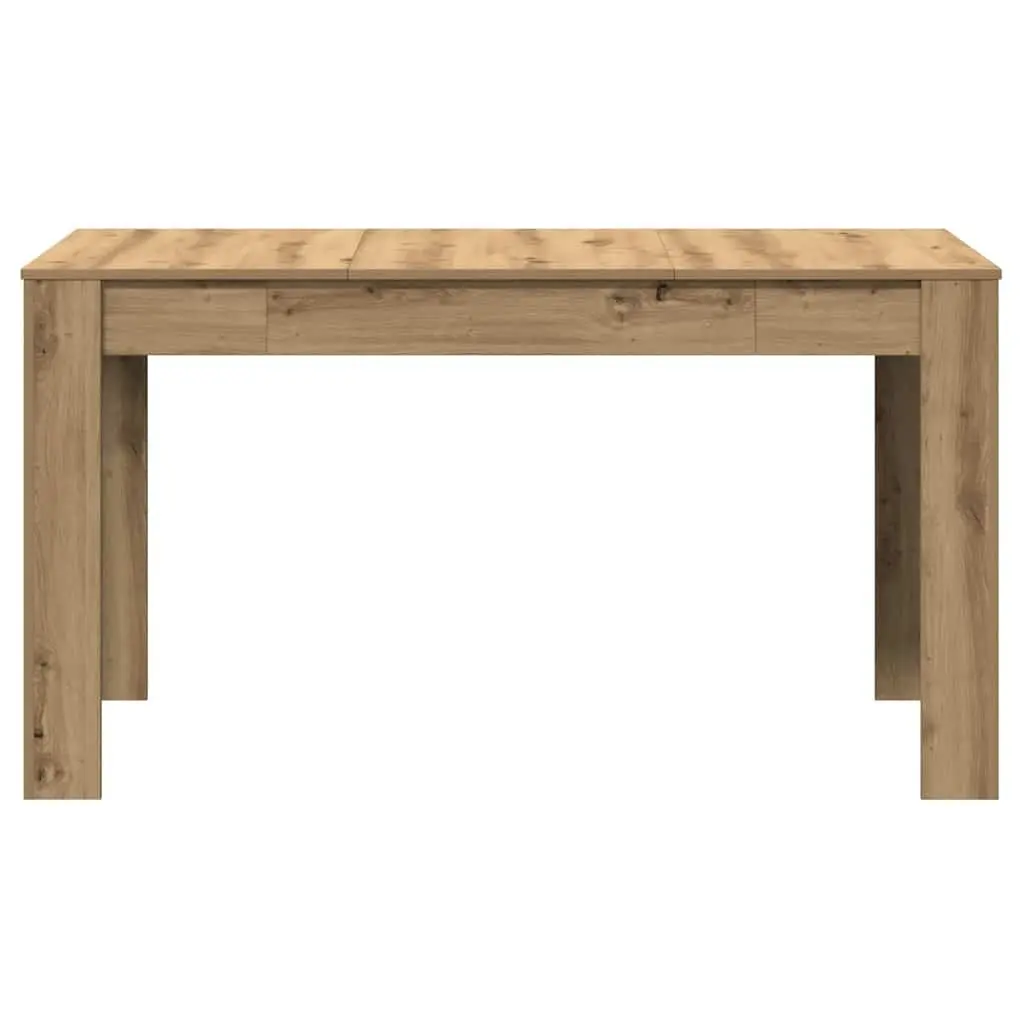 Dining Table Kitchen Breakfast Brown Engineered Wood Sturdy Tabletop Easy Clean