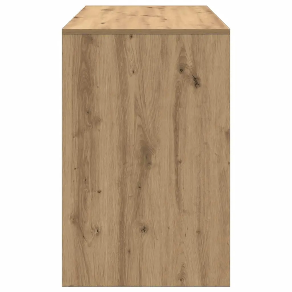 Engineered Wood Office Desk with 2 Drawers, Brown