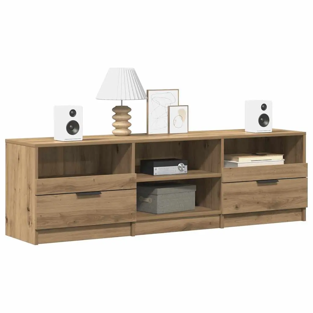 Engineered Wood Brown TV Cabinet for Living Room and Bedroom