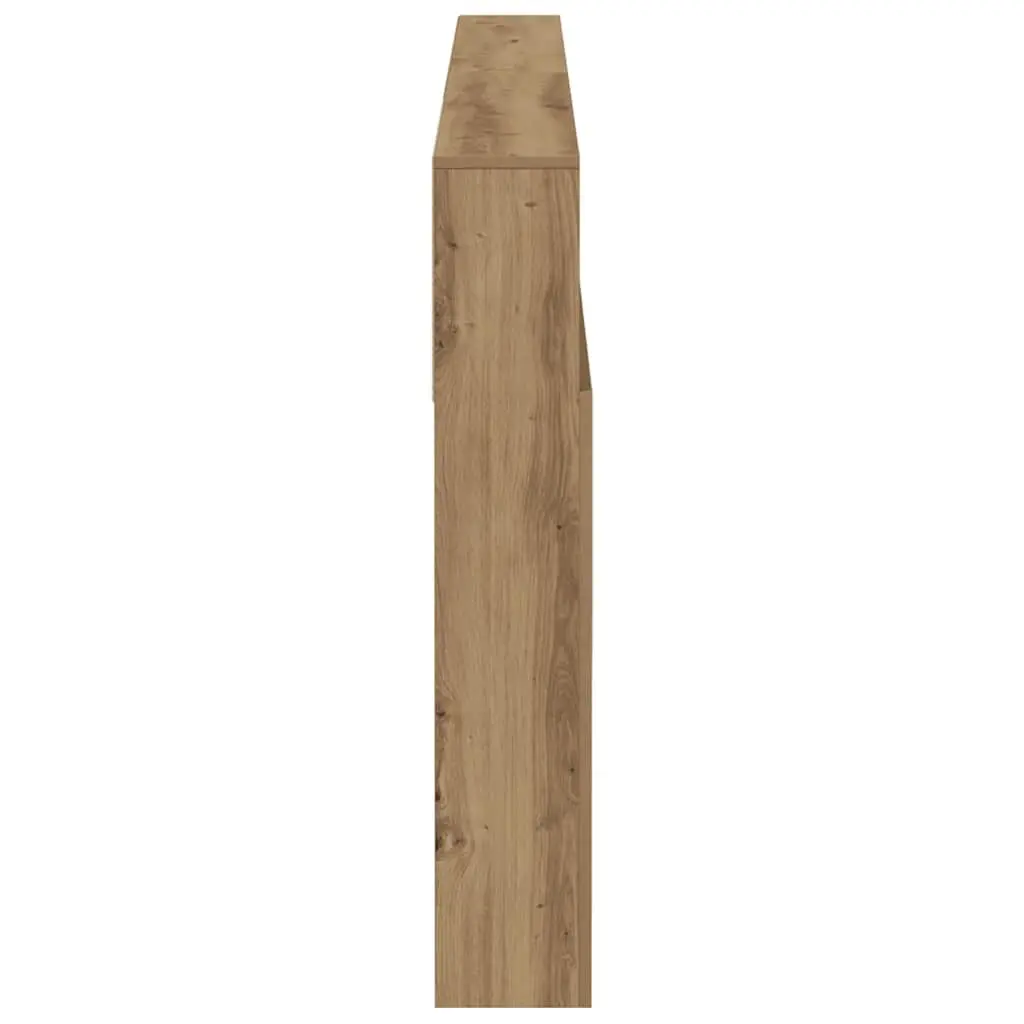 Brown Engineered Wood Headboard Cabinet for Bedroom Storage