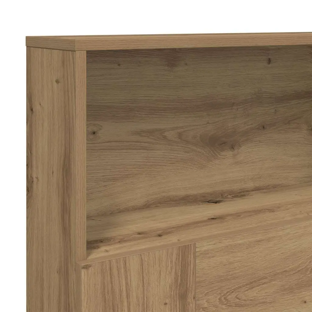 Brown Engineered Wood Headboard Cabinet for Bedroom Storage