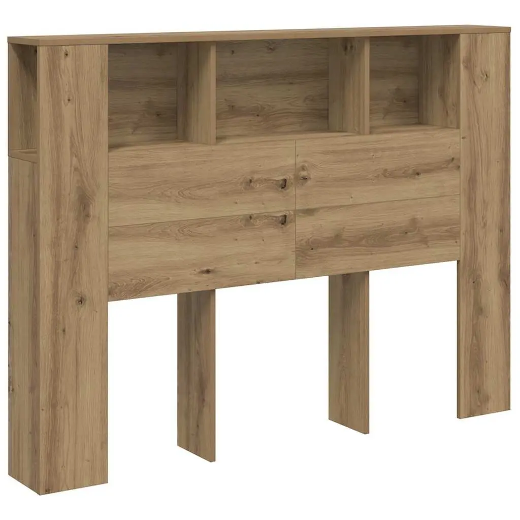 Headboard Cabinet with Five Storage Compartments